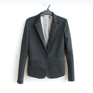 E1 Women Suit Blazer Turn Back Cuff Jacket Size XS,S,M,L 4colors 