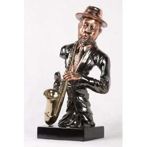   Jazz Band Musician Saxophone Player Decorative Statue: Home & Kitchen