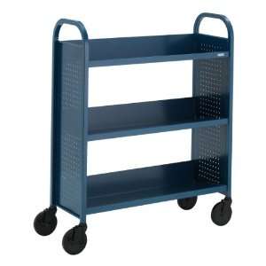    Contemporary Single Sided Book Truck 36 W: Office Products