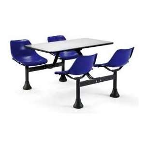  24 X 48 Cluster Seating With 4 Seats   Blue: Everything 