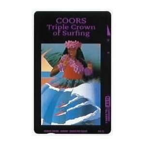  Collectible Phone Card 3u Coors Light Triple Crown of 