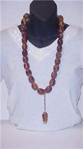 VINTAGE MISSISSIPPI MUD BAKELITE NECKLACE  