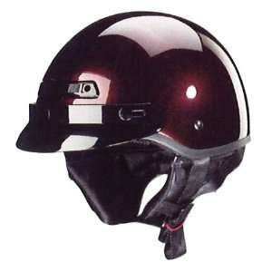  Zox Banos Half Helmet Black Cherry Red   2x: Automotive
