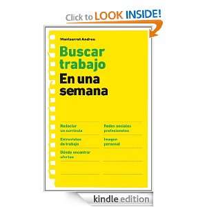 Buscar trabajo en una semana (Spanish Edition) Andreu Montserrat 