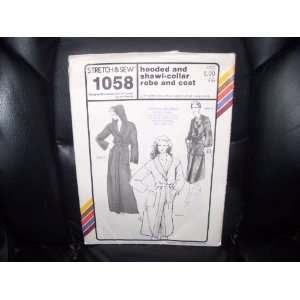 Hooded & Shawl Collar Robe & Coat PATTERN (Stretch & Sew #1058) Bust 
