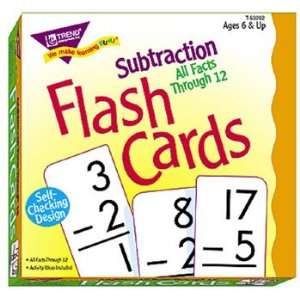  Subtraction 0 12 (all facts) 169 Flash Cards Toys & Games
