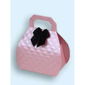  Satin Pink Mini Purse Favor Boxes: Health & Personal Care