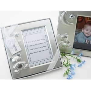  Teddy Bear Dreams Brushed Photo Frame in Gift Box 