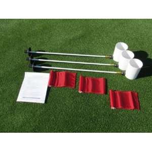  Deluxe Putting Green Accessory Kit   3 Aluminum 6 Inch PGA 