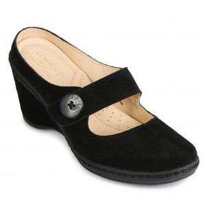 Strictly Comfort Mariah Suede Mary Jane Mule shoes NEW  