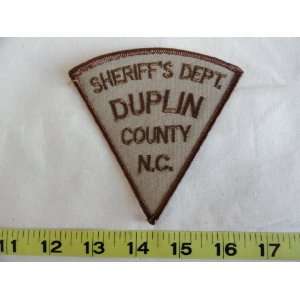  Duplin County North Carolina Sheriffs Dept. Patch 