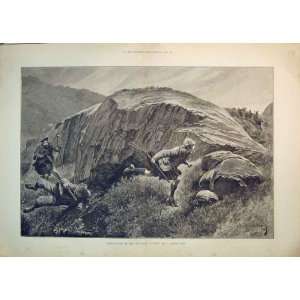   1887 Deer Stalking Scotland Hunting Man Kilt Mountains