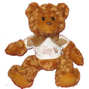   Isabelle Rotten Plush Teddy Bear with WHITE T Shirt Toys & Games