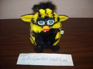 FURBY TIGER ELECTRONIC Bumblebee Yellow,Black Mane and Blue eyes, Not 