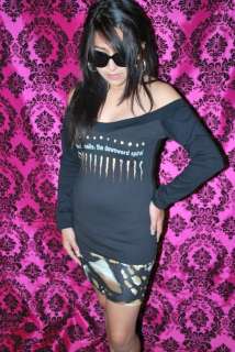   Inch Nails Top Mini Dress Tunic Trent Reznor Gothic Metal XS XL  