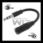 VERIZON LG LUCID 4G 2.5MM TO 3.5MM HEADSET HEADPHONES EARPHONE ADAPTER 