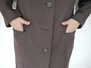 Vtg 60s Wool Winter Trench Pea Coat Jacket USA Made  