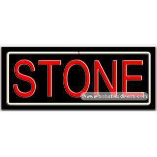 Stone Neon Sign Grocery & Gourmet Food