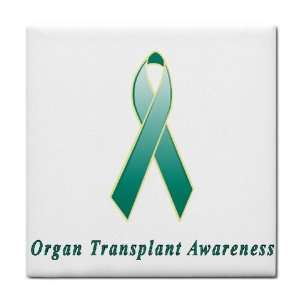  Organ Transplant Awareness Ribbon Tile Trivet: Everything 