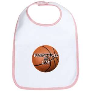    Baby Bib Petal Pink Basketball Equals Life: Everything Else