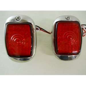 1937   1938 Chevy Red LED Stop Turn Tail Light Kits / White LED 