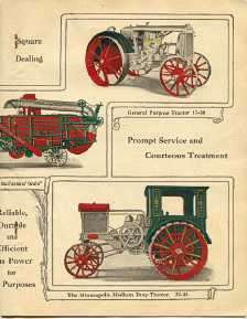 Minneapolis Farm Tractor Catalog   1921 on CD  