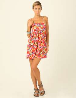 SUPRE SCRIBBLE* PRINTED STRAPPY DRESS  