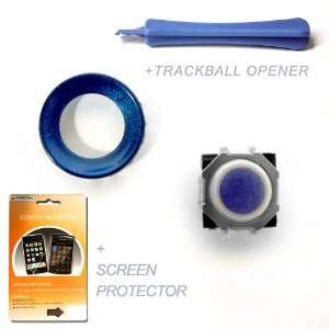 Blackberry Trackball Replacement Kit   Blue / White Trackball & Blue 