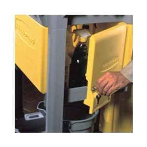  Zippered Vinyl Cleaning Cart Bag in Yellow: Office 