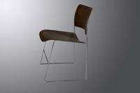 GF Rowland 40/4 Stacking Chair Dark Wood  