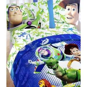  Disney Toy Story 3 Piece Twin Sheet Set: Home & Kitchen