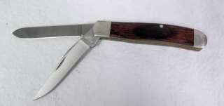 Bear MGC 6 1/2 Double Black Folding Hunting Pocket Knife Tool Made in 