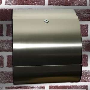 New Modern Locking Stainless Steel Mailbox Letterbox Office Home 
