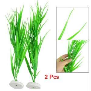   14.2 Length Green Plastic Grass Plants for Fish Tank: Pet Supplies