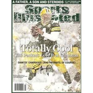  Favre Autographed Sports Illustrated   Totally Cool 