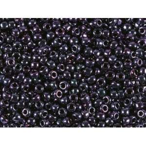  TOHO™ Bead Round 8/0 Metallic Amethyst Gun Metal Arts 