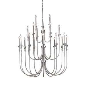  Porter 12+6+3 Light Chandelier In Satin Nickel