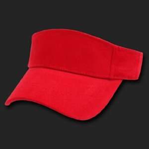    KIDS BRUSHED COTTON VISORS RED HAT CAP HATS: Everything Else