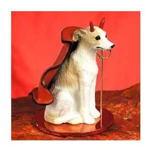  Whippet Little Devil Dog Figurine   Tan & White: Home 