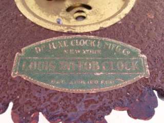 Vintage Antique Hanging Lux Waterbury FOB Clock 210  