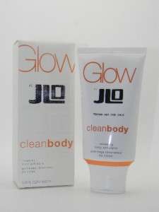 GLOW J LO CLEAN BODY RENEWING BODY EXFOLIATOR 5OZ TST  