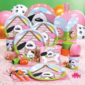  Playful Puppy Pink Deluxe Party Pack for 8 Toys & Games