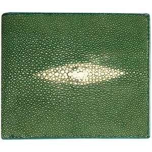    Genuine Stingray Leather Wallet Jade Green 
