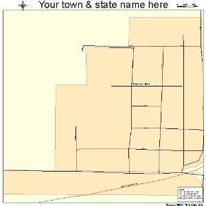  Street & Road Map of Shannon City, Iowa IA   Printed 