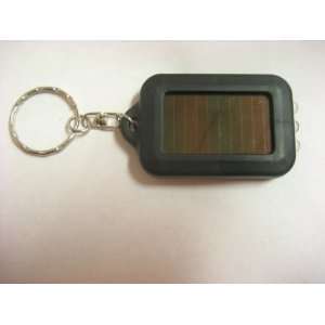  Solar Power 3 led Flashlight Keychain (Black Color 