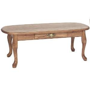 #6565 Solid Oak Queen Anne Coffee Table: Home & Kitchen