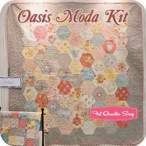  Oasis Moda Quilt Kit   3 Sisters for Moda Fabrics: Arts 