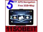 New 5 Car GPS Navigation FM Mp3 Mp4 WinCE New Map 2GB  