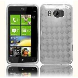 VMG HTC Titan 2 II TPU Phone Case Cover   CLEAR Diamond Pattern Design 