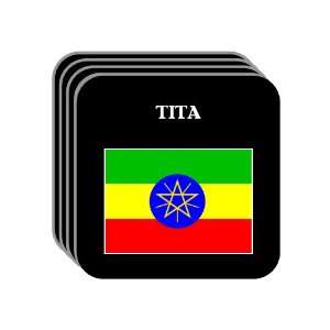  Ethiopia   TITA Set of 4 Mini Mousepad Coasters 